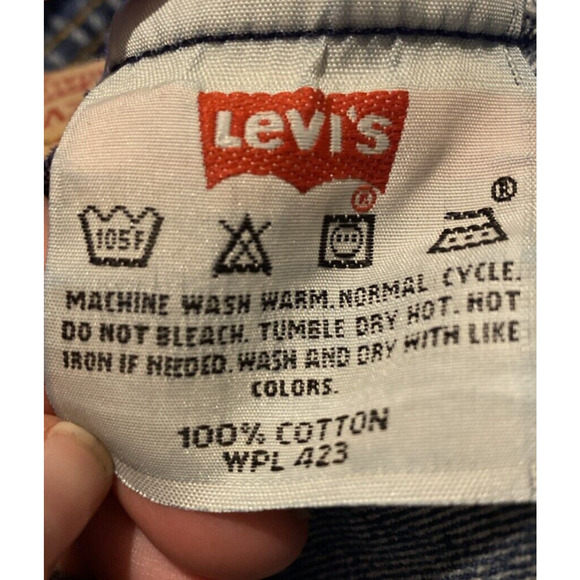 Vintage Levis 501 Jeans 32x30 Fly Button Y2K 2000s Mens Straight Leg Med Wash - Picture 13 of 14